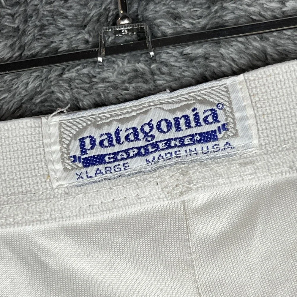 Patagonia Thermal Pants Mens XL White Capilene Lightweight Long Johns Base Layer